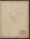 Martagny. Tableau d'assemblage du Plan Parcellaire de la Commune de Martagny. _ Canton de Gisors - Andelys - Eure. _ Terminé sur le terrain le 9 mai 1840, sous l'administration de M. de Monicault, Préfet - M. Boulanger, Maire et sous la direction de M. Garnier, Directeur des Contributions directes. _ M. Le Fébure, Géomètre en Chef. _ Par M. Pizier, Géomètre de 1re classe