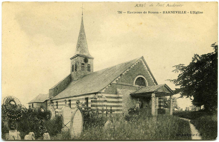 Barneville-sur-Seine. Environs de Rouen. - Barneville. - L'Eglise.