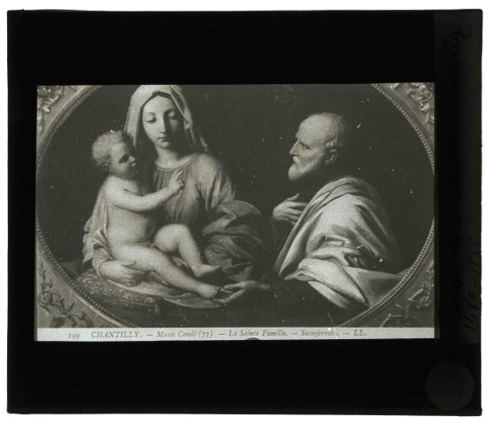Musée de Chantilly (Oise), tableau de Lorenzo Lotto "La sainte famille".