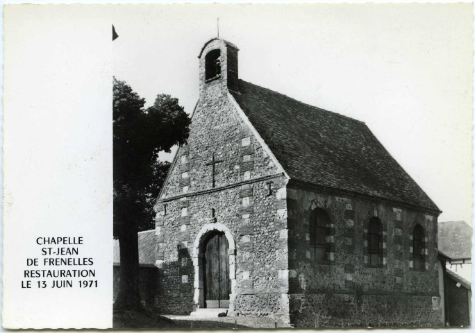 Boisemont. Chapelle St-Jean de Frenelles. - Restauration le 13 juin 1971.