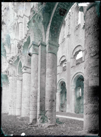 Ruines et vestiges de l'abbaye de Jumièges (Seine-Maritime).