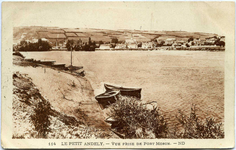 Andelys (Les). Le Petit Andely - Vue prise de Port Morin.