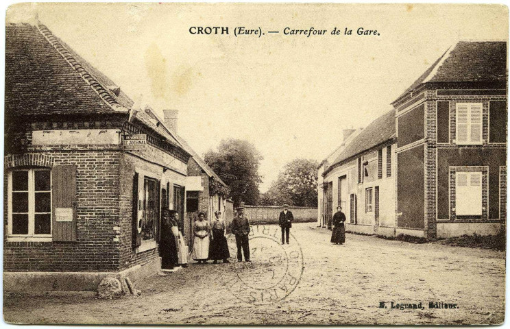 Croth. Carrefour de la Gare.