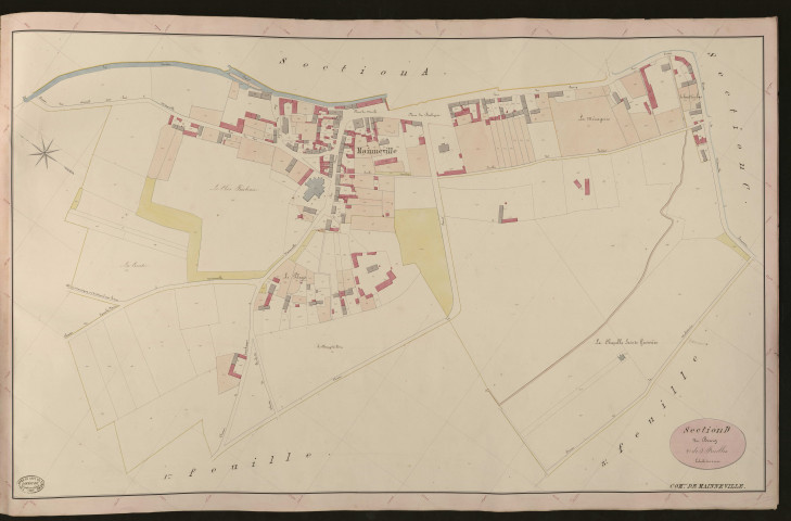 Mainneville. Section D _ du Bourg _ 2e de 3 Feuilles