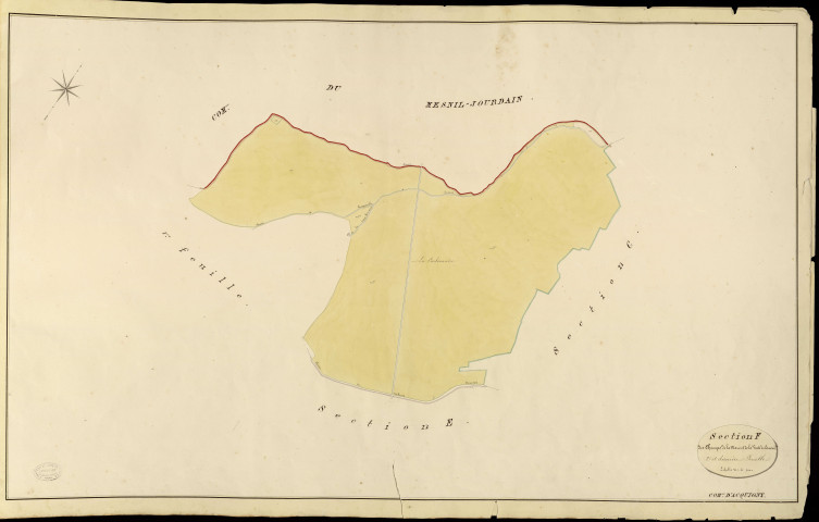 Acquigny. Section F _ des Champs de la Mare et de la Vente du Cornouiller _ 2e et dernière Feuille