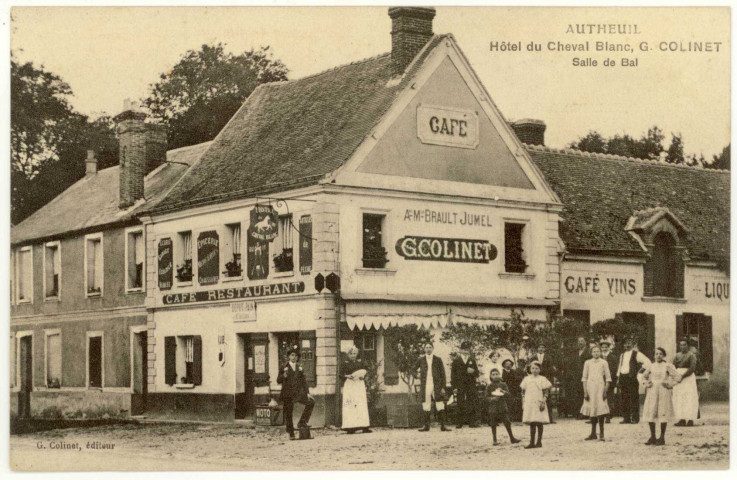 Autheuil. Hôtel du Cheval Blanc, G. Collinet-Salle de bal.