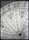 Plafond intérieur de la tourelle du palais de justice de Rouen (Seine-Maritime).