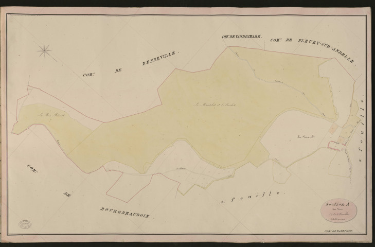 Radepont. Section A _ des Vaux _ 1re de 3 Feuilles
