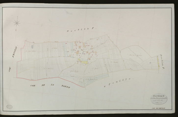Thevray. Section G _ de la Mare perron et du Clos maillot _ 1re de 2 Feuilles