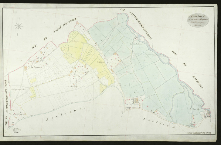 Saint-Philbert-Sur-Risle. Section A _ des Marboeufs et de la Paguonnerie _ Feuille Unique