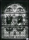 Vitraux de l'église du Planquay (Eure), représentant Saint-Louis et Saint-Ouen.