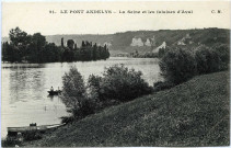 Andelys (Les). La Seine et les falaises d'Aval.