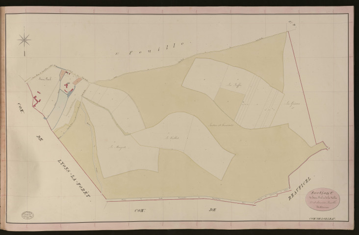 Lorleau. Section C _ de Saint Paul et de la Vallée _ 2e et dernière Feuille
