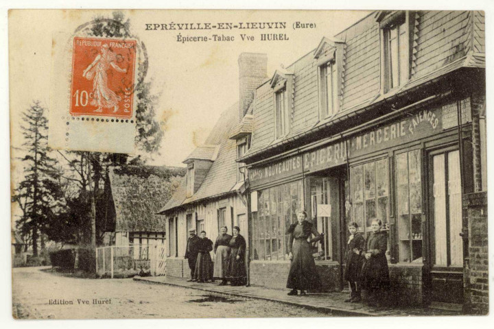 Epreville-en-Lieuvin. Epicerie-Tabacs-Vve Hurel.