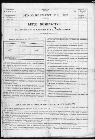 BOTTEREAUX(LES) 1921