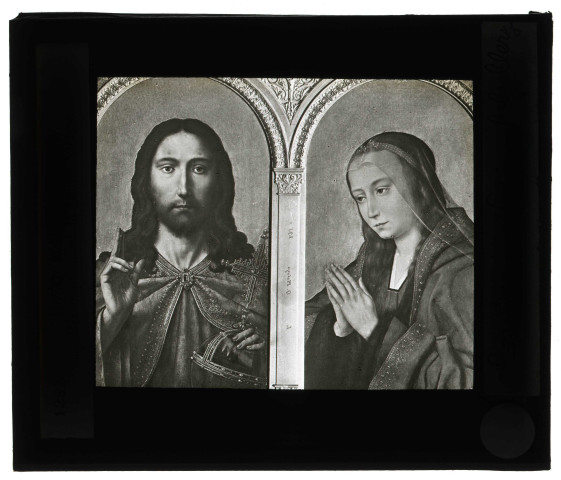 Musée The National Gallery de Londres (Angleterre), tableau de Quentin Metsys « Christ et Vierge ».