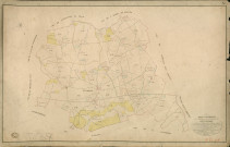 Saint-Germain-la-Campagne. Tableau d'assemblage _ du Plan Parcellaire de la Commune de Saint Germain _ Canton de Thiberville - Bernay - Eure. _ Terminé sur le Terrain le 19 Octobre 1846 , sous l'administration de M. petit de Bantel, Préfet _ M. De Margeot, Maire _ sous la Direction de M.Violas de Martigny, Directeur des Contributions directes _ M. Le Fébure, Géomètre en Chef. _ Par M. le Grain, Géomètre de 1re classe.