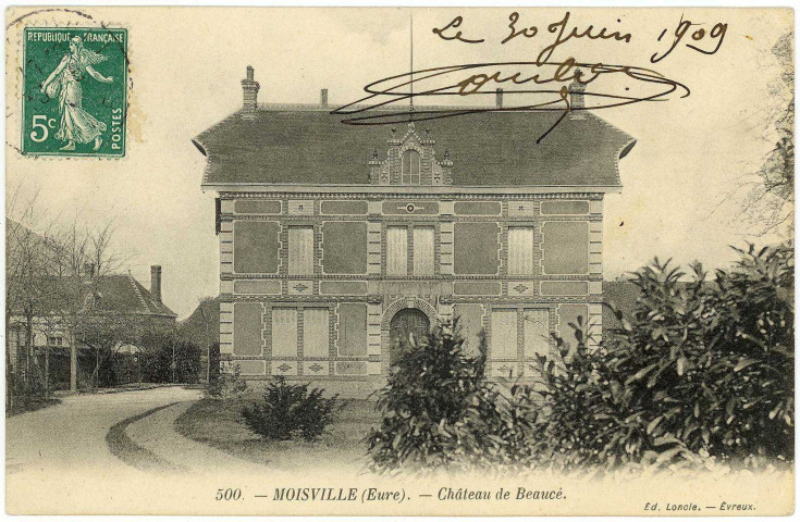 Moisville. Château de Beaucé.