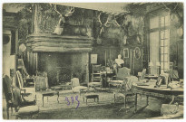 Louye. Château de Louye - Salle des cerfs.