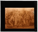 Fac similé d'un dessin original de Raphaël appartenant à l'université d'Oxford (Angleterre).