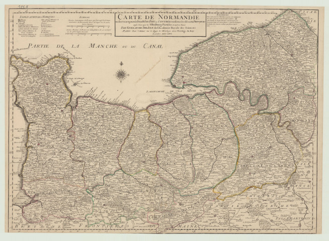 Carte de Normandie