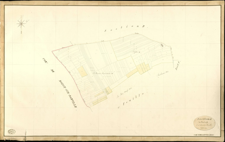 Hellenvilliers. Section A _ des Bois Neufs _ 2e et dernière Feuille