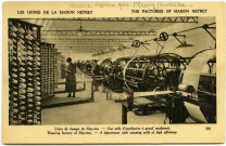 Fleury-sur-Andelle. Les Usines de la Maison Neyret. - Usine de tissage de Meyrieu. - Une salle d'ourdissoirs a grand rendement.