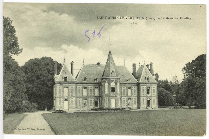 Saint-Aubin-le-Vertueux. Château du Houlley.