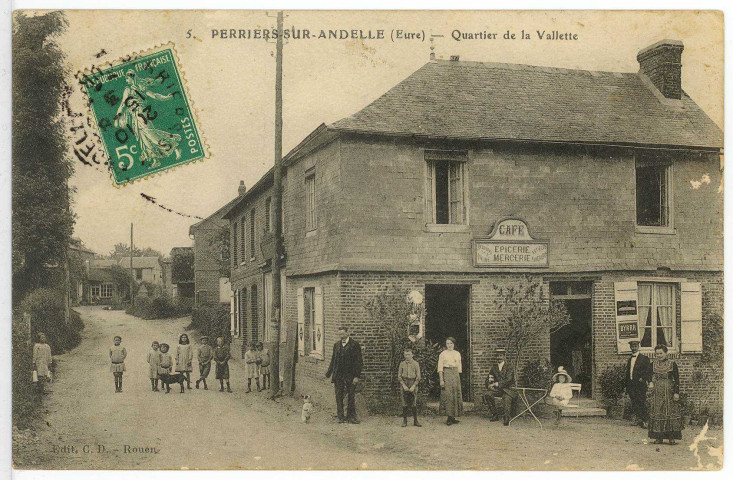 Perriers-sur-Andelle. Quartier de la Valette.