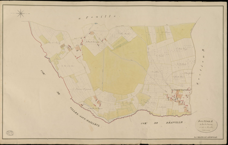 Chapelle-Genevray (La). Section A _ du Froc de Launay _ 1re de 2 Feuilles