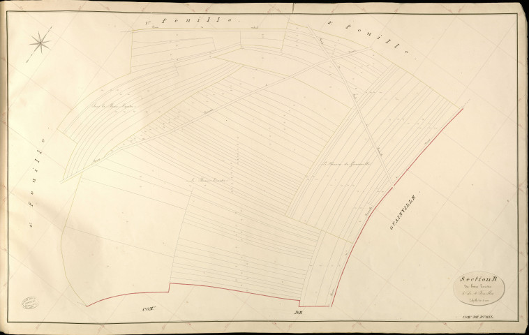 Bueil. Section B _ du beau Teurtre _ 3e de 4 Feuilles