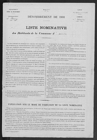 INFREVILLE 1931