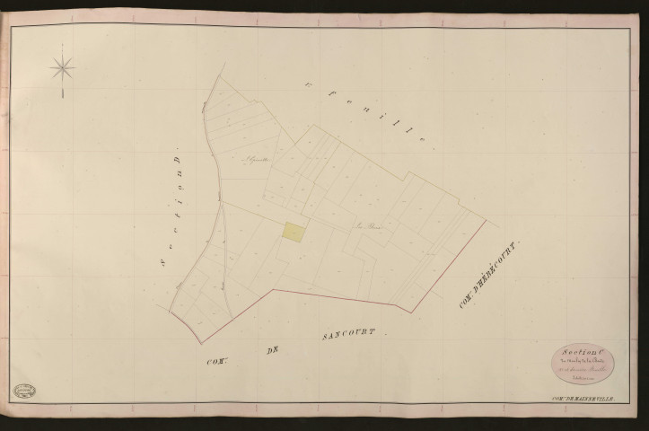 Mainneville. Section C _ du Moulin de la Bonde _ 2e et dernière Feuille