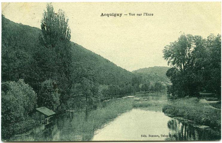 Acquigny. Vue sur l'Eure.