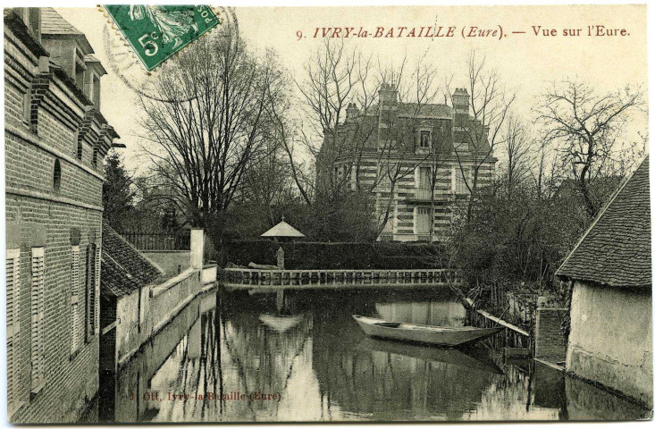 Ivry-la-Bataille. Vue sur l'Eure.