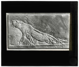 British Museum de Londres (Angleterre), stèle de la Lionne blessée du palais du roi Assurbanipal à Ninive (Assyrie).