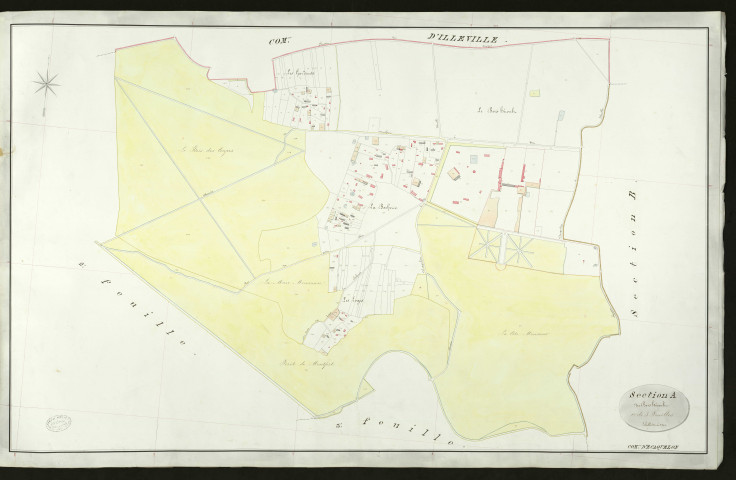 Ecaquelon. Section A _ du Bois héroult _ 1re de 3 Feuilles
