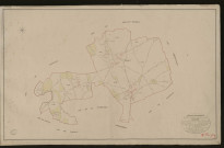 Barquet. Tableau d'assemblage _ du Plan Parcellaire de la Commune de Barquet. _ Canton de Beaumont-le-Roger - Bernay - Eure. _ Terminé sur le terrain en 1826 sous l'administration de M. Le Vicomte Raymond Delaitre, Préfet _ M.Leguay maire _ en sous la Direction de M. Hurtrelle, Directeur des Contributions directes. _ M. Hautier, Géomètre en Chef. _ Par M. Félin, Géomètre de 1re classe.