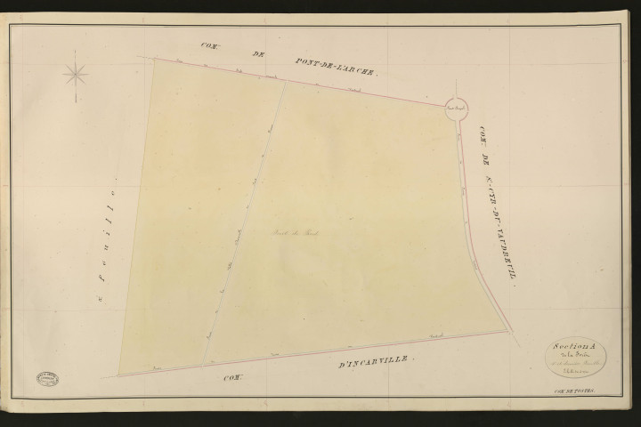 Tostes. Section A _ de la Cramponnière et de la Forêt _ 4e et dernière Feuilles