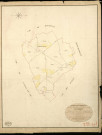 Nuisement (Le). Tableau d'assemblage _ du Plan Parcellaire de la Commune de Nuisement _ Canton de Damville - Evreux - Eure. _ Terminé sur le Terrain le 25 Aout 1839 , sous l'administration de M. de Monicault, Préfet _ M. Langlois, Maire _ sous la Direction de M. Garnier, Directeur des Contributions directes _ M. Le Fébure, Géomètre en Chef. _ Par M. Piedevant, Géomètre de 1re classe.