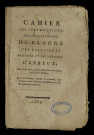 Cahier imprimé : Cahier des instructions, doléances et pouvoirs du clergé des bailliages principal et secondaires d'Evreux.