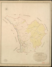 Hécourt. Tableau d'assemblage _ du Plan Parcellaire de la Commune d'Hécourt _ Canton de Pacy sur Eure - Evreux - Eure. _ Terminé sur le Terrain le 26 Octobre 1852, sous l'administration de M. Le Marquis de Ste Croix, Préfet _ M. Barbier, Maire _ et sous la Direction de M. Chauveau, Directeur des Contributions directes _ M. Lefébure, Géomètre en Chef. _ Par M. Lefebure Félix, Géomètre de 1re classe.