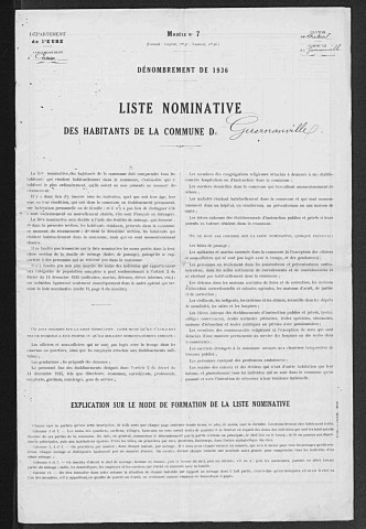 GUERNANVILLE 1936