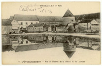 Caillouet-Orgeville. L'établissement-Vue de l'entrée de la Ferme et des Ateliers.