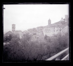 Vue sur le quartier de l'église Santa Maria Maggiore d'Assise (province de Pérouse)