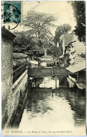 Evreux-Ville. Les Bords de l'Iton, rue du Président-Huet.