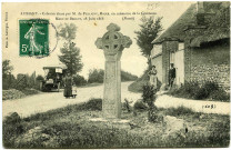 Basse-Normandie. Calvaire élevé par M. de Pulligny, Maire, en mémoire de la Comtesse Marc de Bellot, 28 juin 1868.