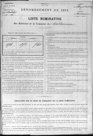 VANDRIMARE 1891