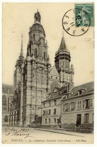 Evreux-Ville. La Cathédrale - Ensemble Nord-Ouest.