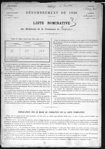 BACQUEPUIS 1926